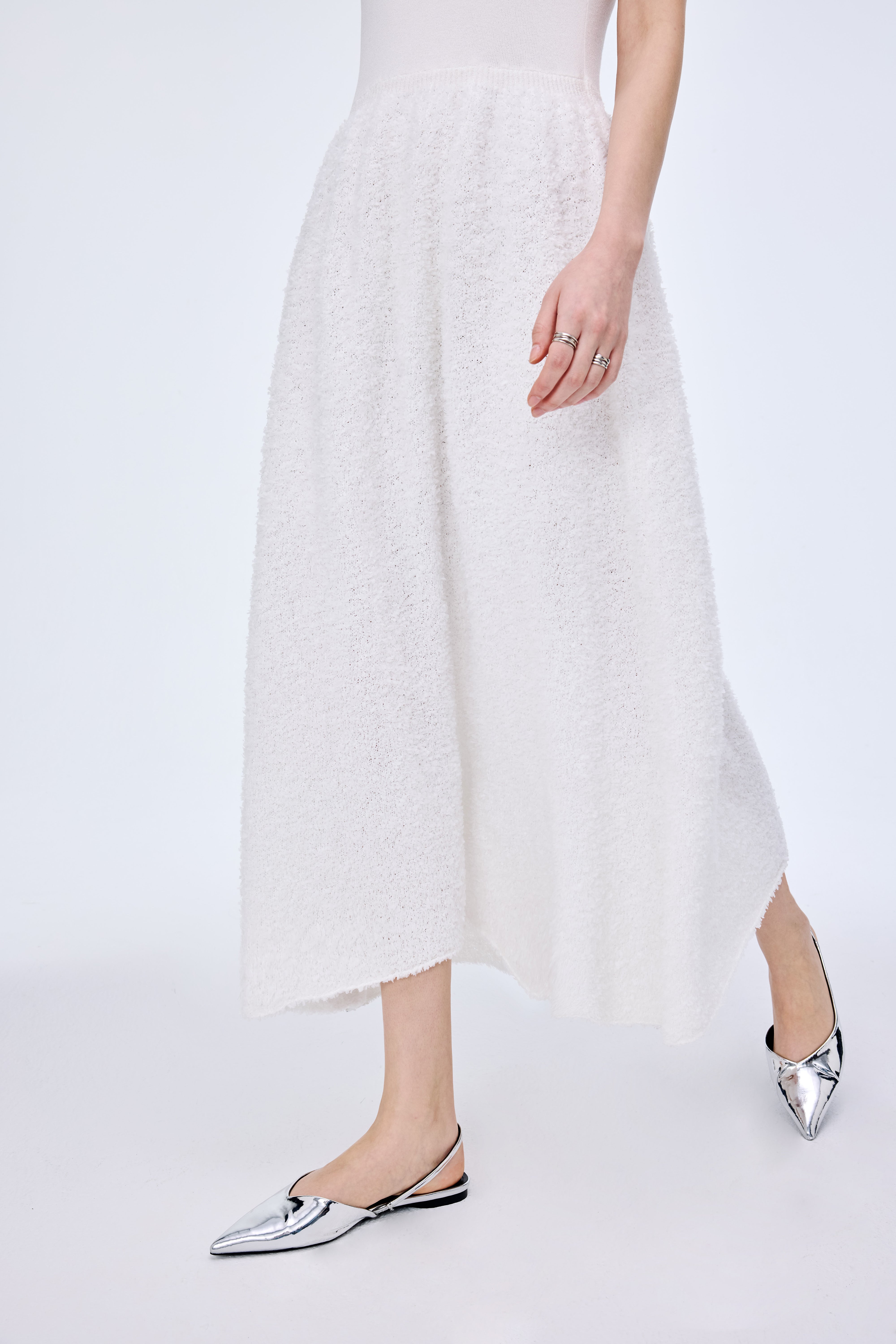 Sleeveless floral bud spliced dress