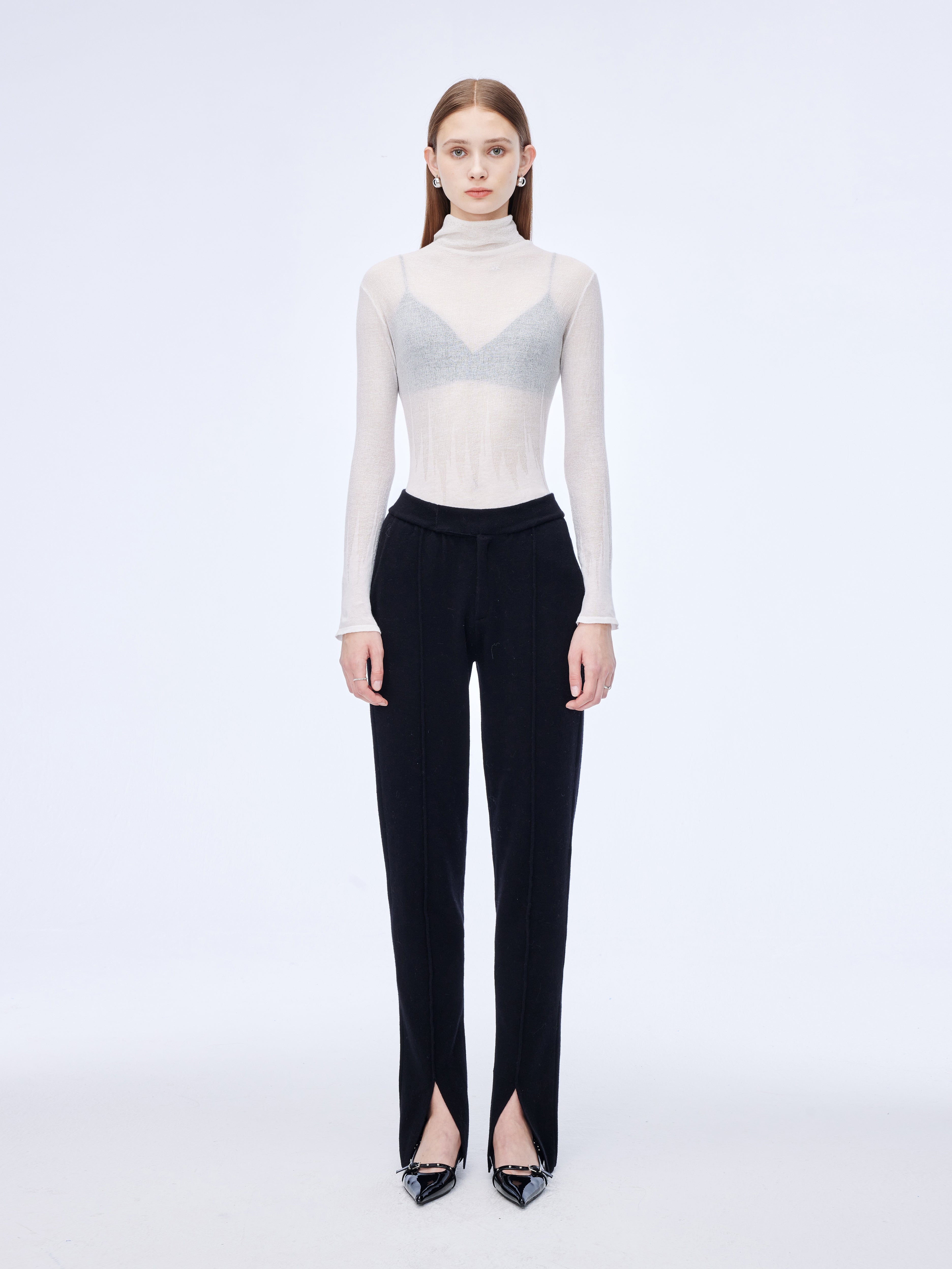 Straight-leg trousers