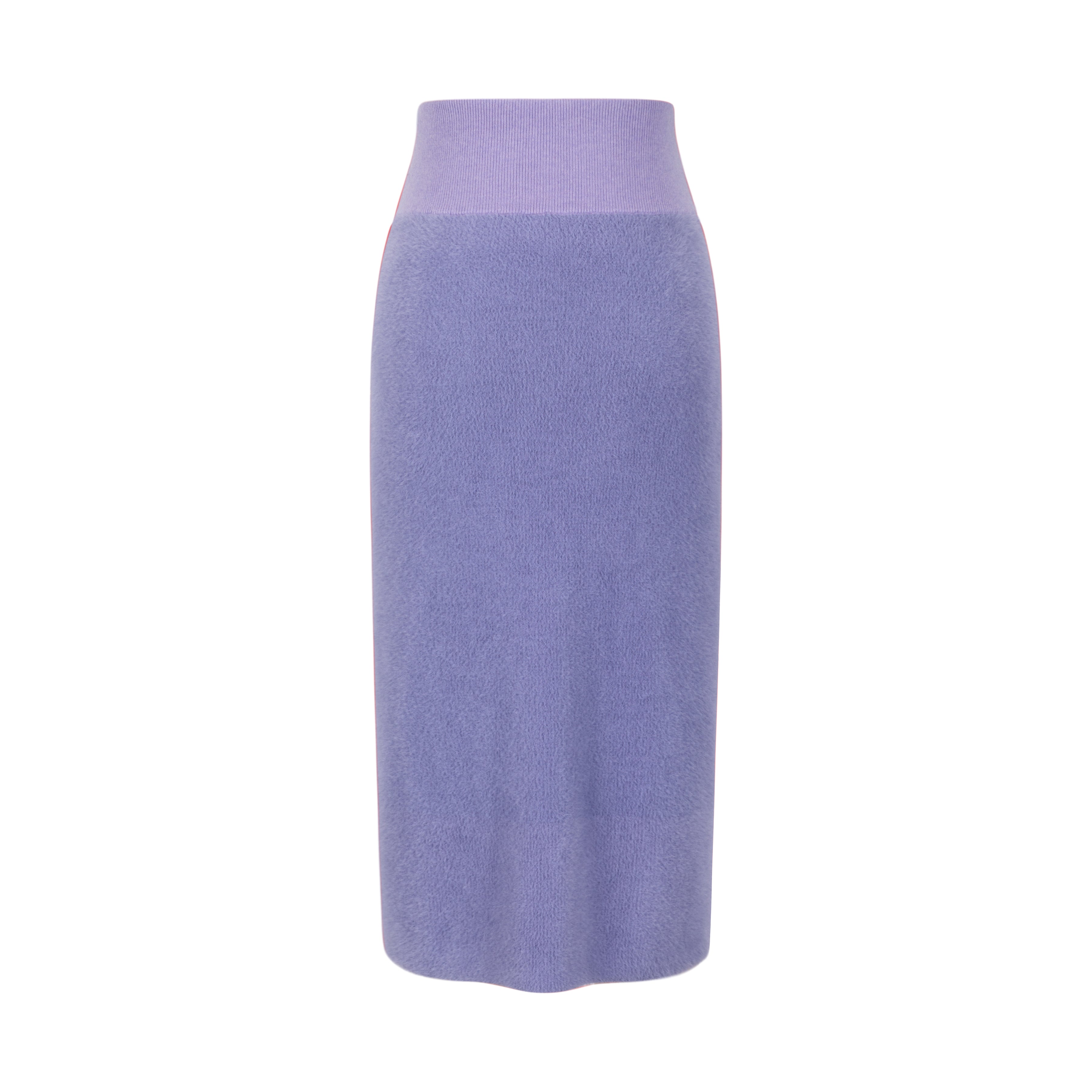 Coloured gradient velvet knit half skirt