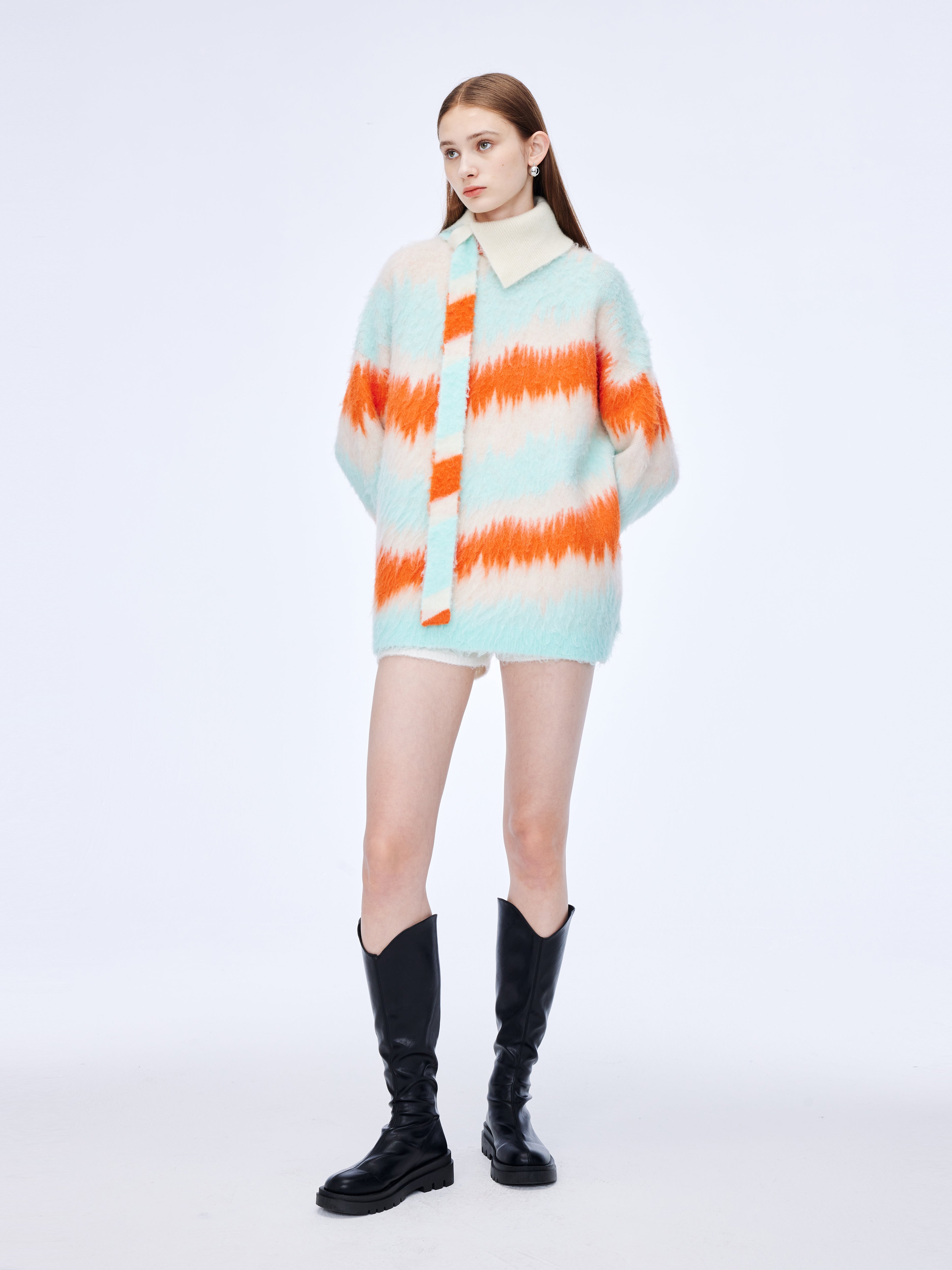 Colorful Turtleneck Sweater