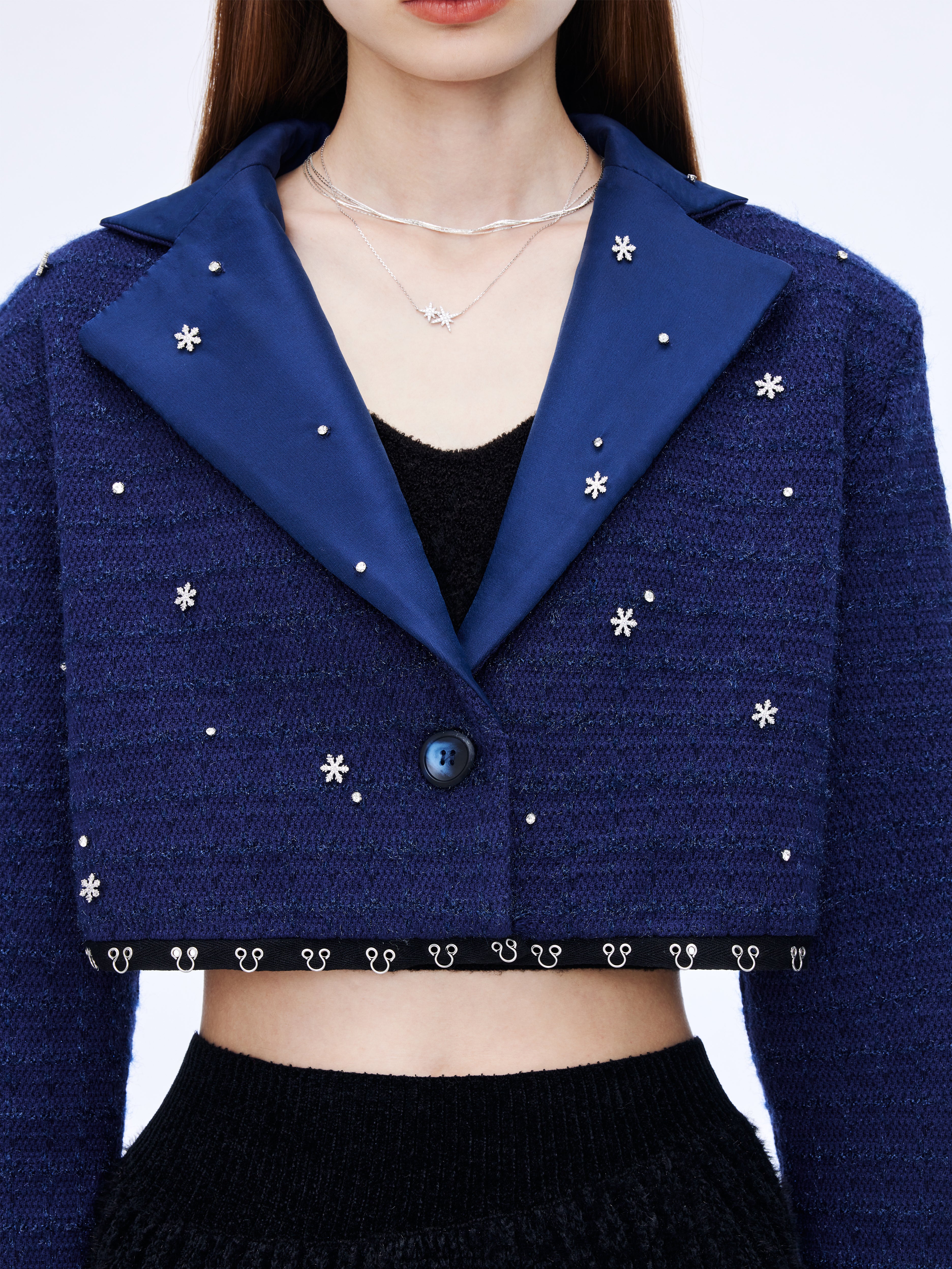 Nail diamond detachable two-wear blazer